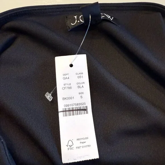 J. Crew One-shoulder dress in jersey crepe Size Small - Picture 6 of 13